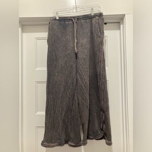 Three Bird’s Nest Casual Drawstring Pants - Grayish mineral wash